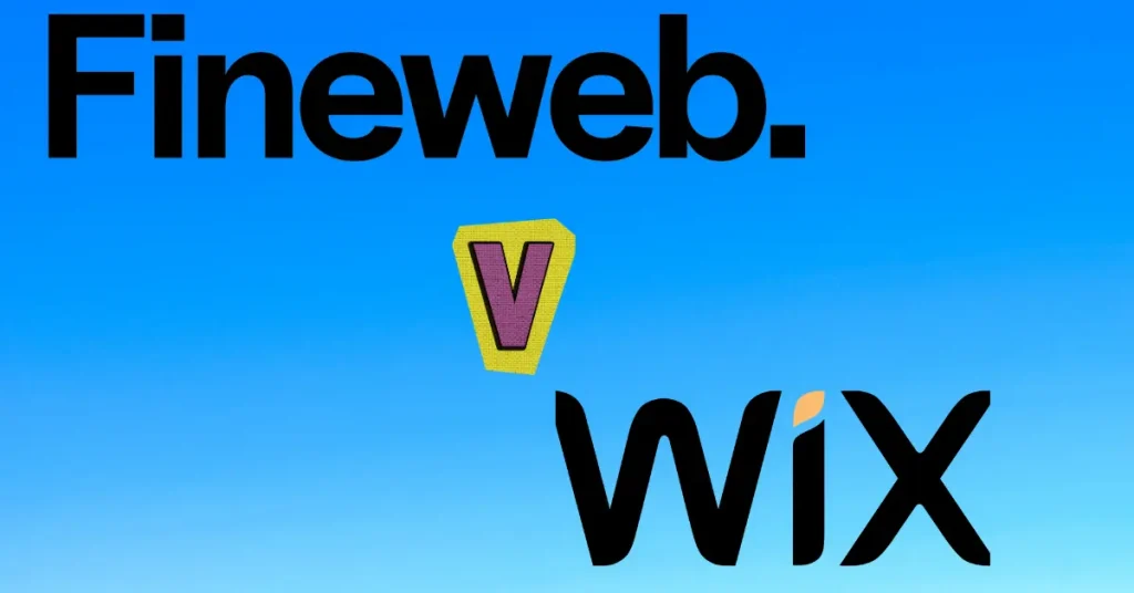 Blog on the comparison of Fine Webs pay monthly web service and Wix's monthly web service