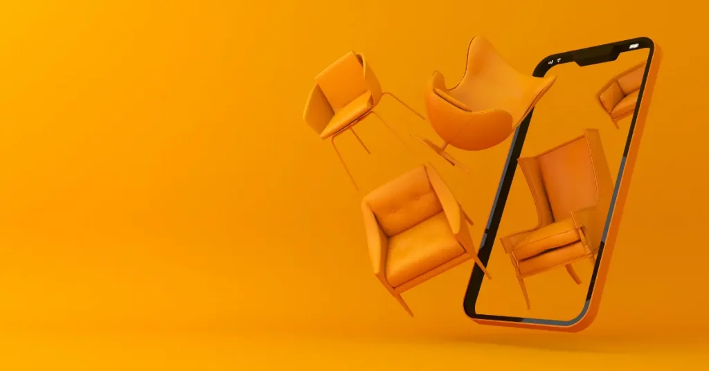 Mobilephone depiction of shopping - Fine Web